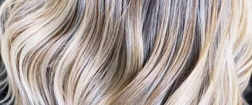 icy blonde highlights